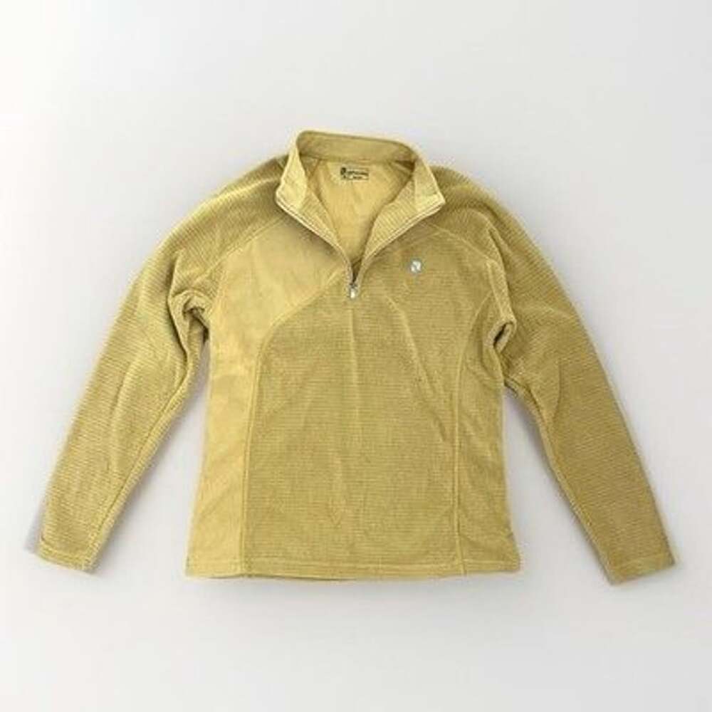 Vertical Limit Women’s Quarter Zip Performance Pullover Mustard Gold XL Outdoor